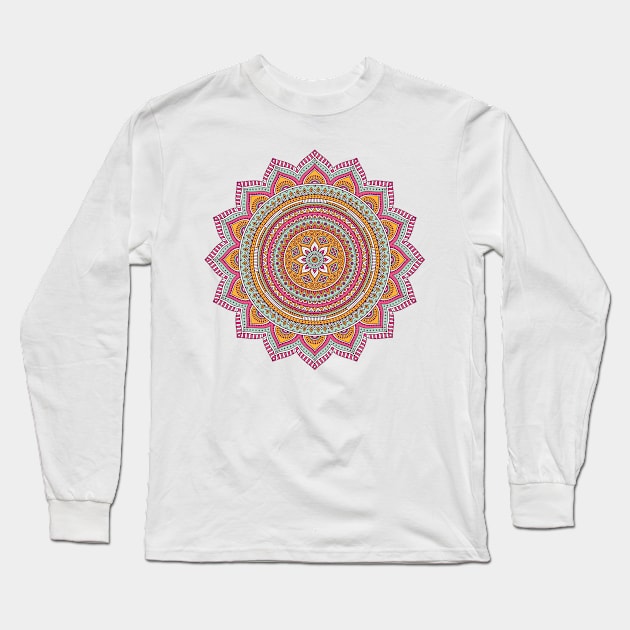 Color Mandala II Long Sleeve T-Shirt by aleibanez